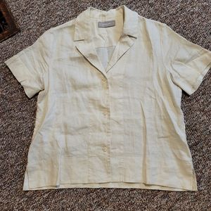 Everlane linen short sleeve button up